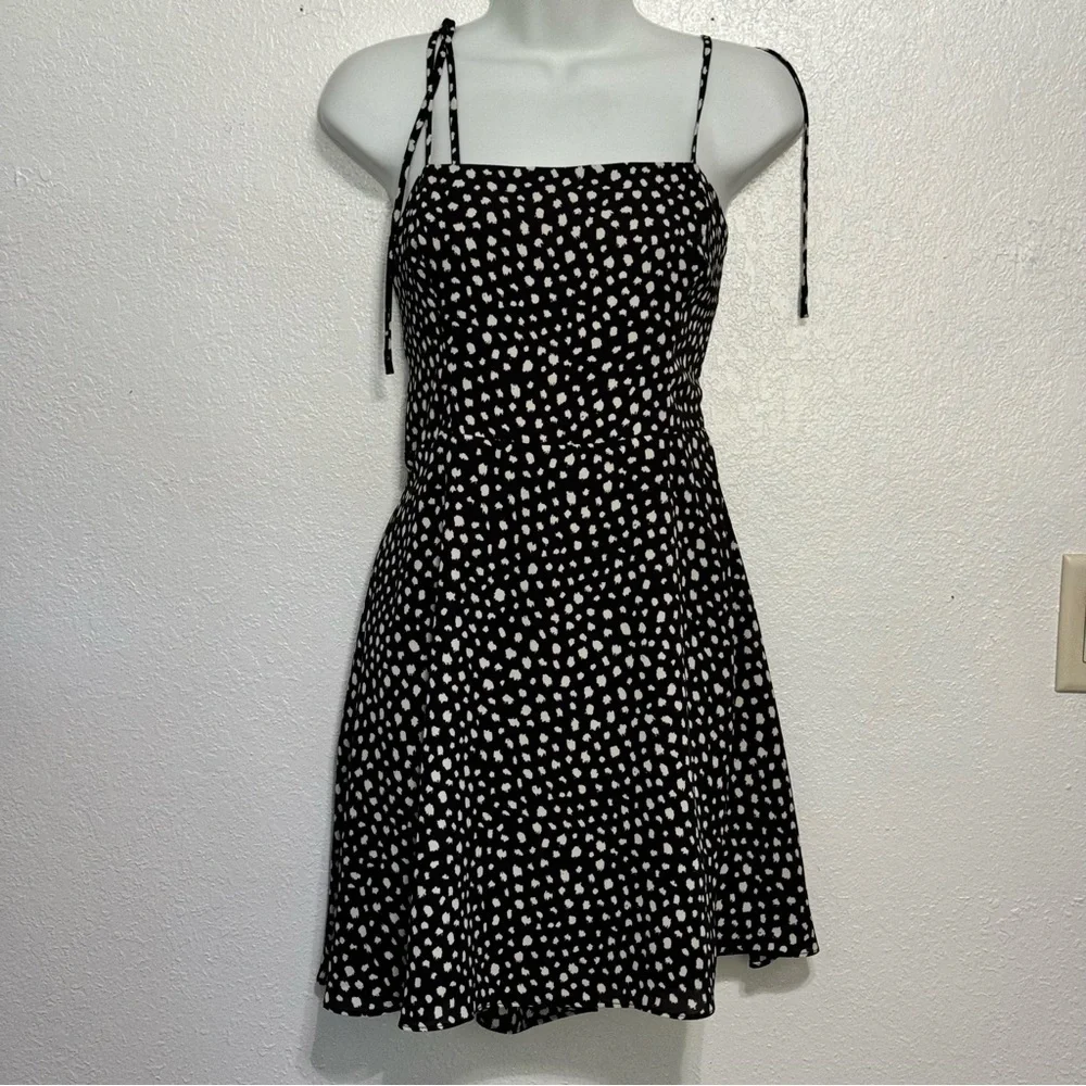 Lola Grace black and white polka dot print dress size large - Picture 2 of 9